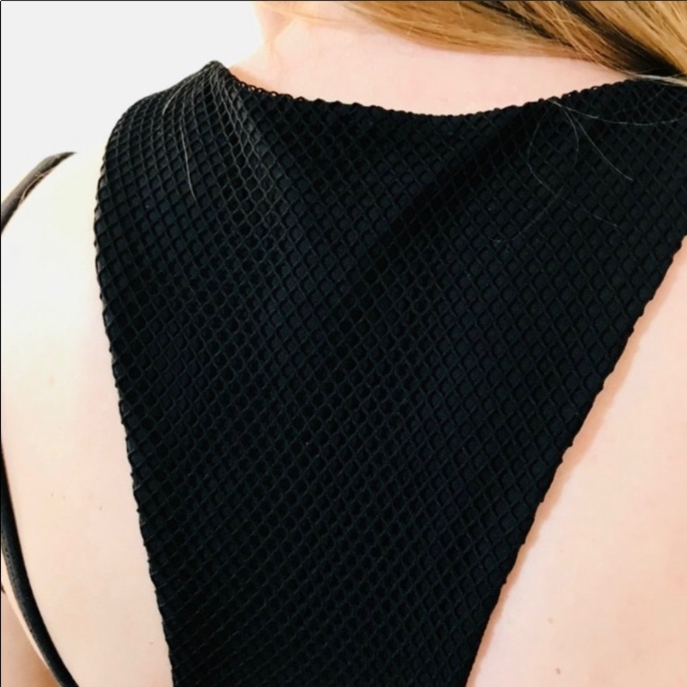 KARMA UNIQUE BLACK MESH SPORTS BRA TOP CROP - Picture 5 of 5